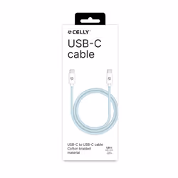 Celly USBCUSBCCOTTLB câble USB 1,5 m USB C Bleu, Blanc