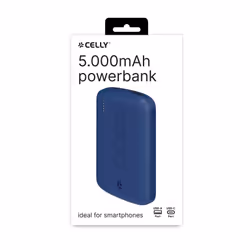 Celly PBE5000EVOBL banque d'alimentation électrique Lithium 5000 mAh Bleu