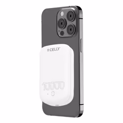 Celly MAGPB10000PROWH banque d'alimentation électrique 10000 mAh Recharge sans fil Blanc