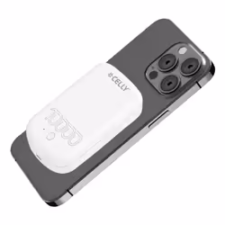 Celly MAGPB10000PROWH banque d'alimentation électrique 10000 mAh Recharge sans fil Blanc
