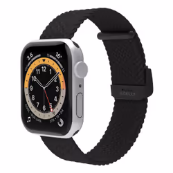 Celly WBANDBRAIDEDBK, Bracelet de montre, Apple, Watch 42, Watch44, Watch 45 mm, Noir, 1 pièce(s)