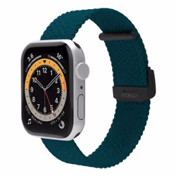 Celly WBANDBRAIDEDGN, Bracelet de montre, Apple, Watch 42, Watch44, Watch 45 mm, Vert, 1 pièce(s)