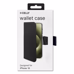 Celly WALLY1078 coque de protection pour téléphones portables 15,5 cm (6.1") Étui avec portefeuille Noir