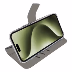 Celly WALLY1078 Étui avec portefeuille iPhone 16 simili-cuir Noir - Vue supplémentaire 5