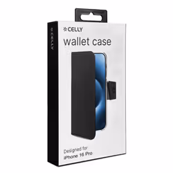 Celly WALLY1079 coque de protection pour téléphones portables 16 cm (6.3") Étui avec portefeuille Noir
