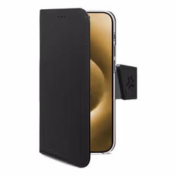 Celly WALLY1080, Étui avec portefeuille, Apple, iPhone 16 Plus, 17 cm (6.7"), Noir