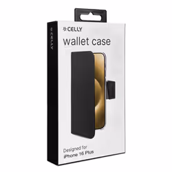 Celly WALLY1080 coque de protection pour téléphones portables 17 cm (6.7") Étui avec portefeuille Noir