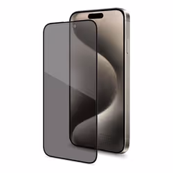 Celly PRIVACYF1080BK, Apple, iPhone 16 Plus, Résistant aux rayures, Résistant aux chocs, Noir, Transparent, 1 pièce(s)