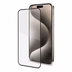 Celly FULLGLASS1081BK, Apple, iPhone 16 Pro Max, Résistant aux rayures, Résistant aux chocs, Noir, Transparent, 1 pièce(s)