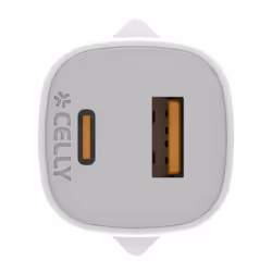 Celly UPTC1USB1USBC25 chargeur d'appareils mobiles Caméra Numérique, Microphone, Smartphone, Tablette, téléphone Blanc USB Intérieure