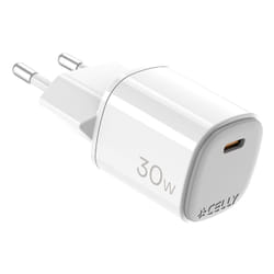 Celly UPTC1USBC30WWH chargeur d'appareils mobiles Smartphone, Tablette, téléphone Blanc USB Intérieure
