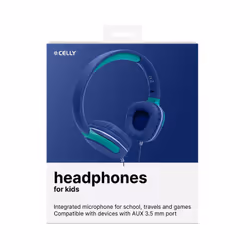 Celly KIDSBEAT2 Casque Avec fil Arceau Bleu - Vue supplémentaire 5