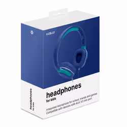 Celly KIDSBEAT2 Casque Avec fil Arceau Bleu - Vue supplémentaire 6