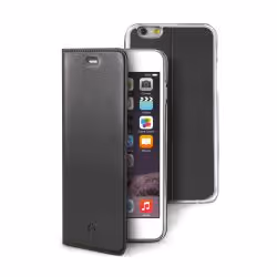 Celly BUDDY, Étui avec portefeuille, Apple, iPhone 6S Plus, 14 cm (5.5"), Noir