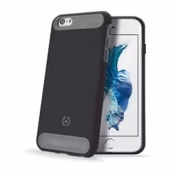 Celly ROCK701BK, Housse, Apple, iPhone 6S, 14 cm (5.5"), Noir, Gris