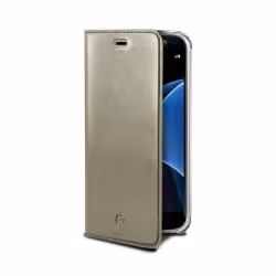 Celly AIRPELLE590GD, Folio, Samsung, Galaxy S7, 12,9 cm (5.1"), Or