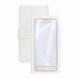 Celly Unica View, Folio, Toutes marques, 14 cm (5.5"), Blanc