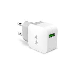 Celly TCUSBTURBO chargeur d'appareils mobiles Téléphone portable, Smartphone Blanc Secteur Intérieure