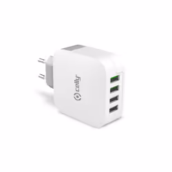 Celly TC4USBTURBO, Intérieure, Secteur, Blanc