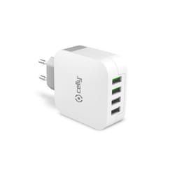 Celly TC4USBTURBO chargeur d'appareils mobiles Smartphone, Tablette Blanc Secteur Intérieure