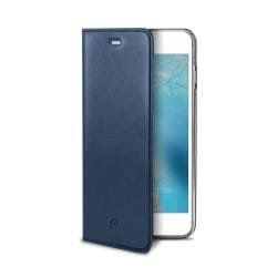 Celly Air Pelle coque de protection pour téléphones portables Folio Bleu