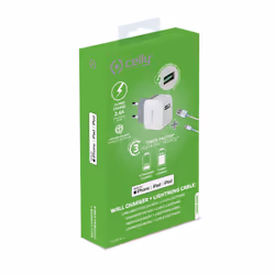 Celly TCUSBLIGHT chargeur d'appareils mobiles Universel Blanc Secteur Intérieure