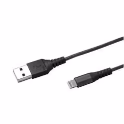 Celly USBLIGHTNYLBK, 1 m, Lightning, USB A, Noir, Droit, Droit