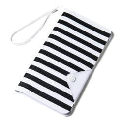 Celly SPLASHWALLETWH 14,5 cm (5.7") Étui avec portefeuille Noir, Blanc