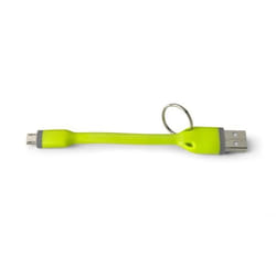 Celly USBMICROKEYGN câble USB 0,12 m USB 2.0 USB A Micro-USB B Vert