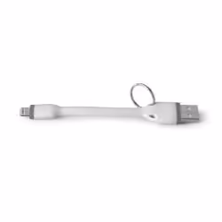Celly USBLIGHTKEYWH, 0,12 m, Lightning, USB A, Blanc, Droit, Droit