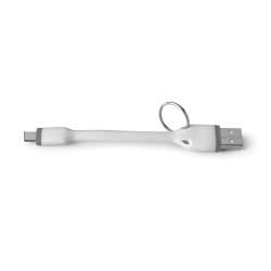 Celly USBTYPECKEYWH câble USB 0,12 m USB 2.0 USB A USB C Blanc