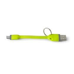 Celly USBTYPECKEYGN câble USB 0,12 m USB 2.0 USB A USB C Vert