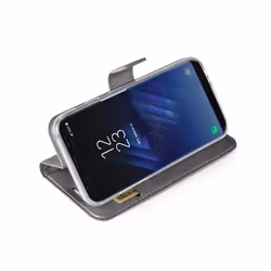 Celly Air 5.8" Étui avec portefeuille Argent