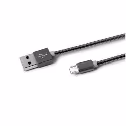 Celly USBMICROSNAKEDS, USB A, Micro-USB A, USB 2.0, Mâle/Mâle, Noir