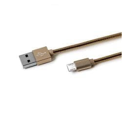 Celly USBMICROSNAKEGD câble USB USB 2.0 USB A Micro-USB A Or