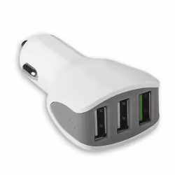 Celly CC3USBTURBOWH, Auto, Allume-cigare, Blanc