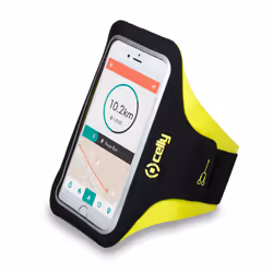 Celly Armband - Smartphone, Boîte à brassard, Toutes marques, 16,5 cm (6.5"), Noir, Jaune