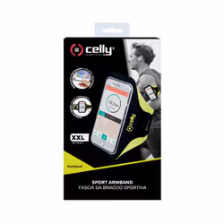 Celly Armband - Smartphone 16,5 cm (6.5") Boîte à brassard Noir, Jaune