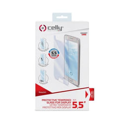 Celly EASYUNI55 écran et protection arrière de téléphones portables Protection d'écran transparent Universel 1 pièce(s)