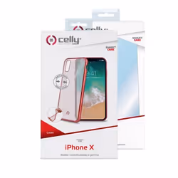 Celly Laser Matt 5.8" Housse Rouge, Transparent