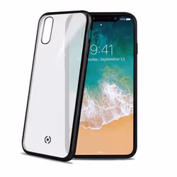 Celly LASERMATT900BK, Housse, Apple, iPhone X, Noir, Transparent