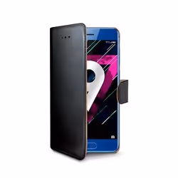 Celly Custodia, Étui avec portefeuille, Huawei, Huawei Honor 9, Noir