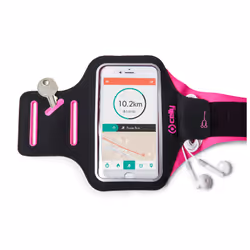 Celly Arm Band, Bande, Tracker d’activité, Noir, Rose, Néoprène, 95 mm, 85 g