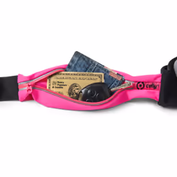 Celly RUNBDUOXXLPK 6.5" Étui -sac-banane Noir, Rose
