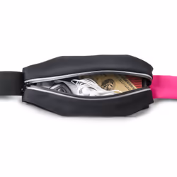 Celly RUNBDUOXXLPK 6.5" Étui -sac-banane Noir, Rose