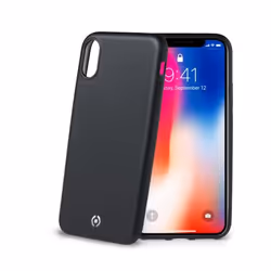 Celly Soft Matt, Housse, Apple, iPhone X, Noir