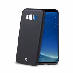 Celly SOFTMATT690BK, Housse, Samsung, Galaxy S8, 14,7 cm (5.8"), Noir