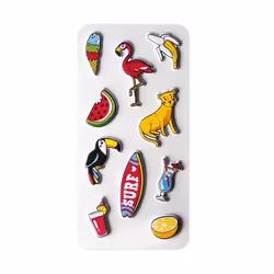 Celly STICKERTEEN04, Multicolore, Tropical and Party, 10 pièce(s), 1 feuilles