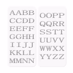 Celly STICKERLETTER02, Argent, Alphabet letter, 52 pièce(s), 1 feuilles