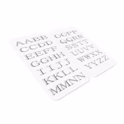 Celly STICKERLETTER02 autocollant décoratif Argent 52 pièce(s)